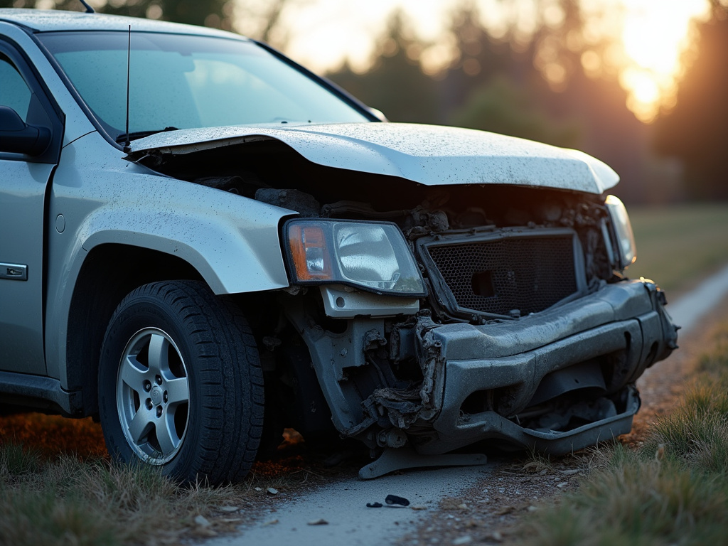Car accident wreckage — los angeles car accident lawyer