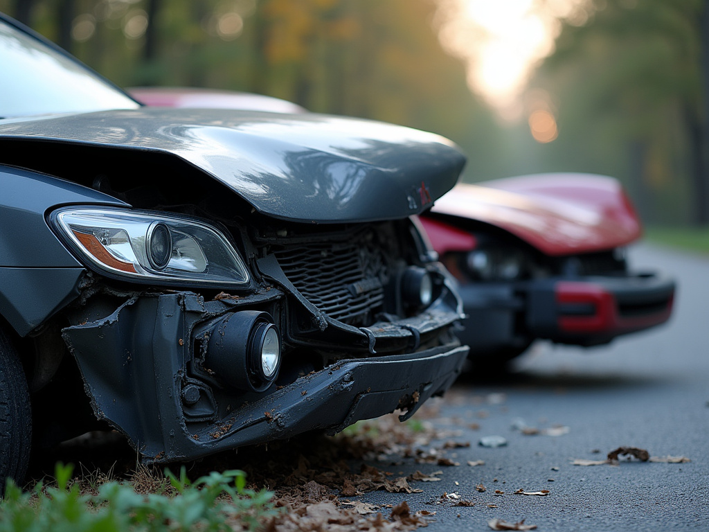 Car accident wreckage — personal injury lawyer phoenix