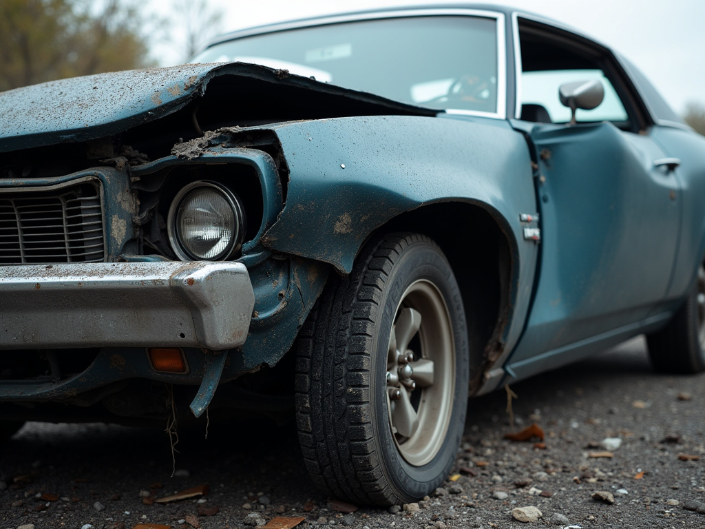 Car accident wreckage — personal injury lawyer phoenix