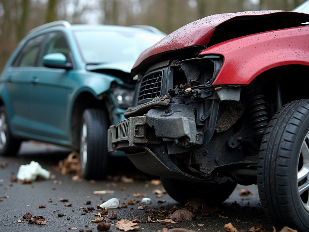 Car accident wreckage — personal injury lawyer phoenix