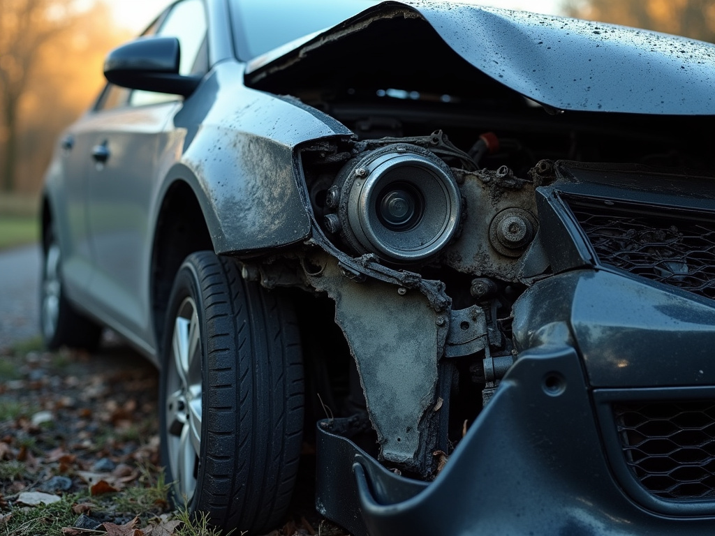 Car crash wreckage — los angeles car accident lawyer