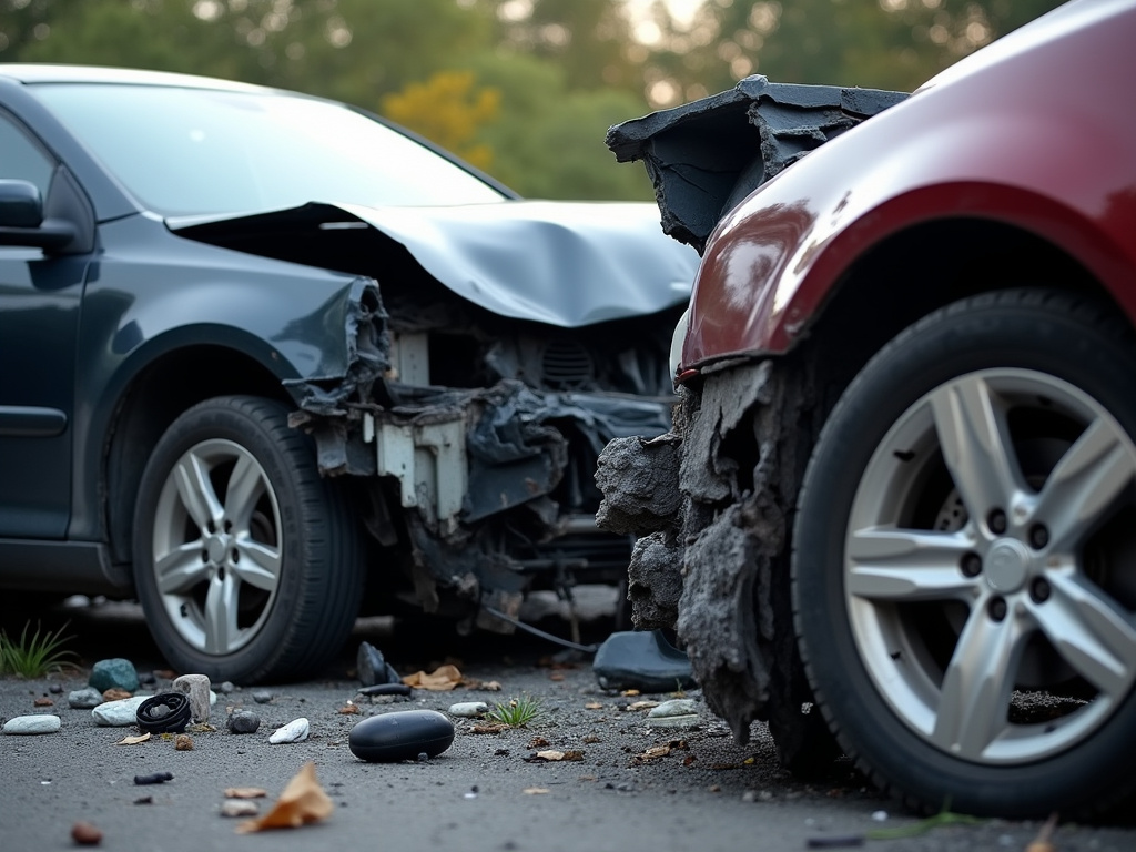 Car crash wreckage — los angeles drunk driving accident lawyer