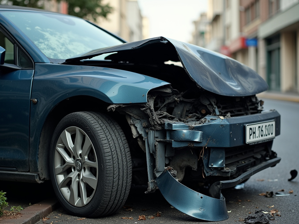 Car crash wreckage — los angeles drunk driving accident lawyer