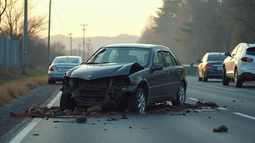 Car crash wreckage — Omega Law Group Accident & Injury Attorneys, Los Angeles, LA