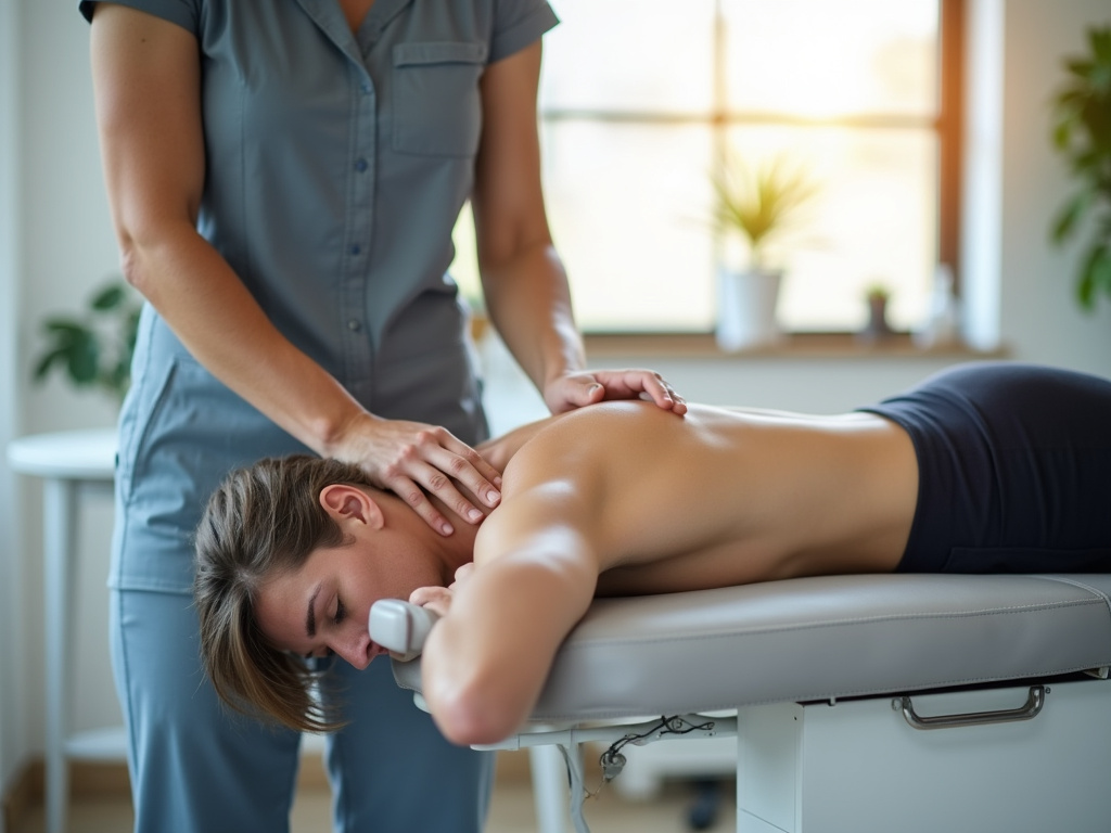 Chiropractic adjustment table — knee chiropractor near me