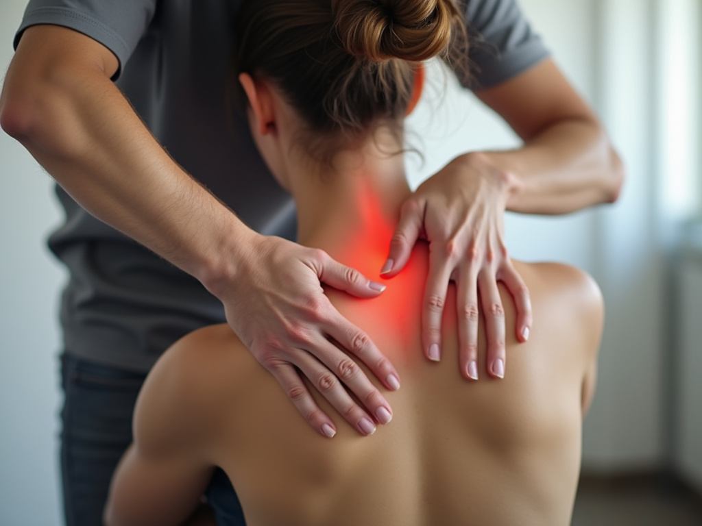Chiropractor adjusting back — spinal decompression austin
