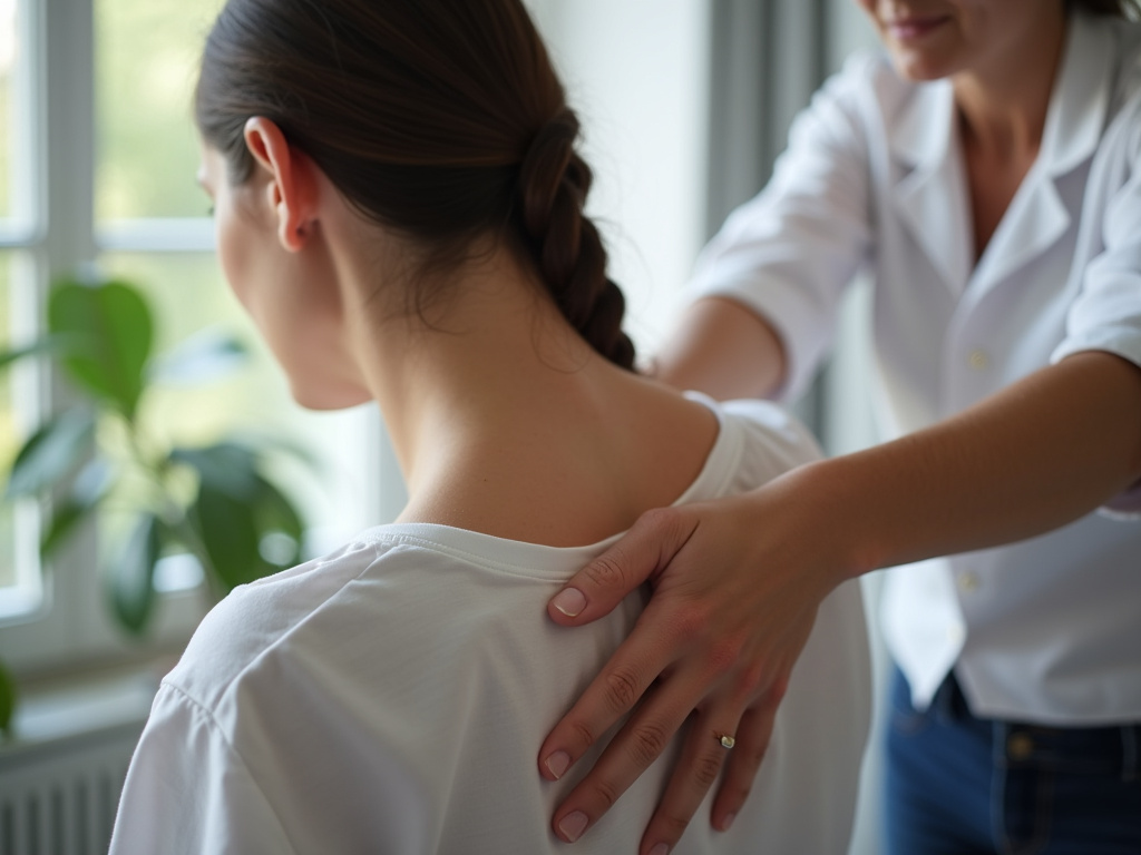 Chiropractor adjusting back — spinal decompression austin