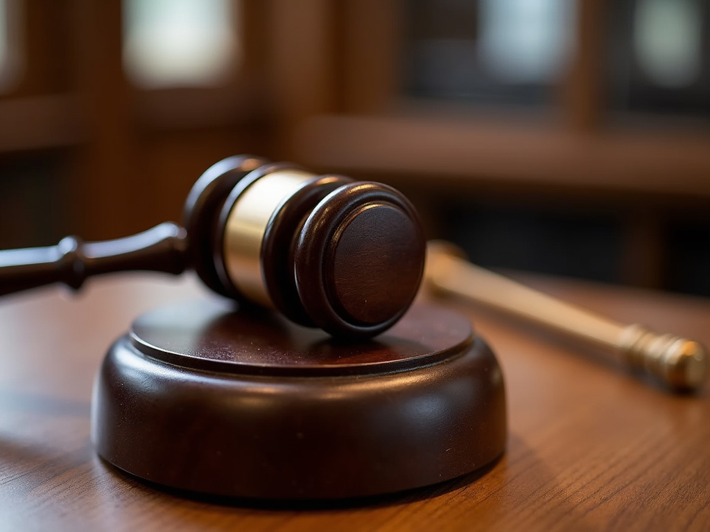 Courtroom gavel — hit and run lawyer los angeles