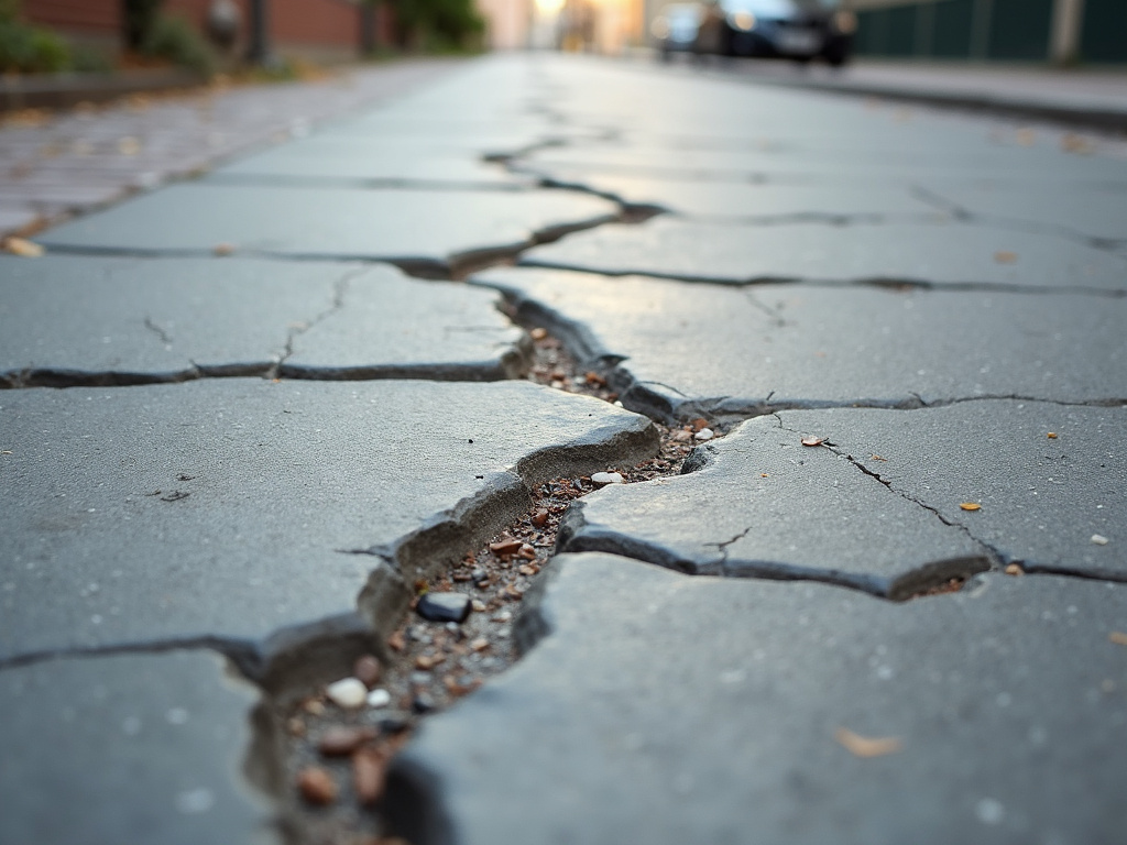 Cracked sidewalk — los angeles slip and fall lawyer