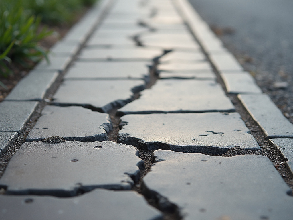 Cracked sidewalk — los angeles slip and fall lawyer
