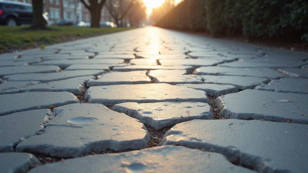 Cracked sidewalk — Omega Law Group Accident & Injury Attorneys, Los Angeles, LA