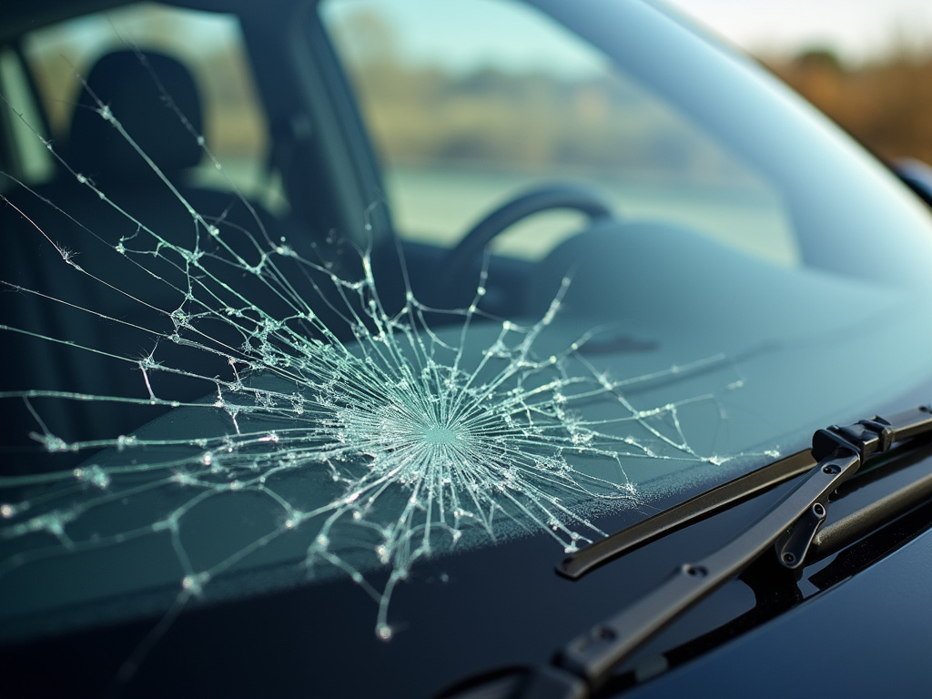Cracked windshield — los angeles car accident lawyer
