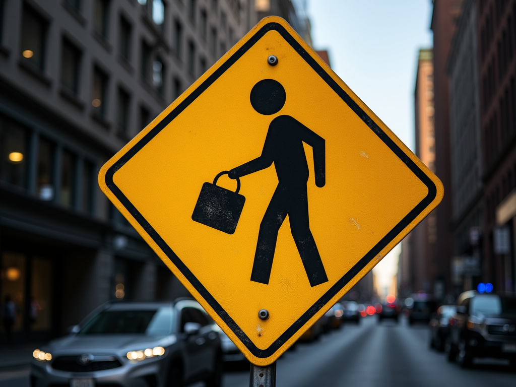 Crosswalk sign — bicycle accident lawyer phoenix