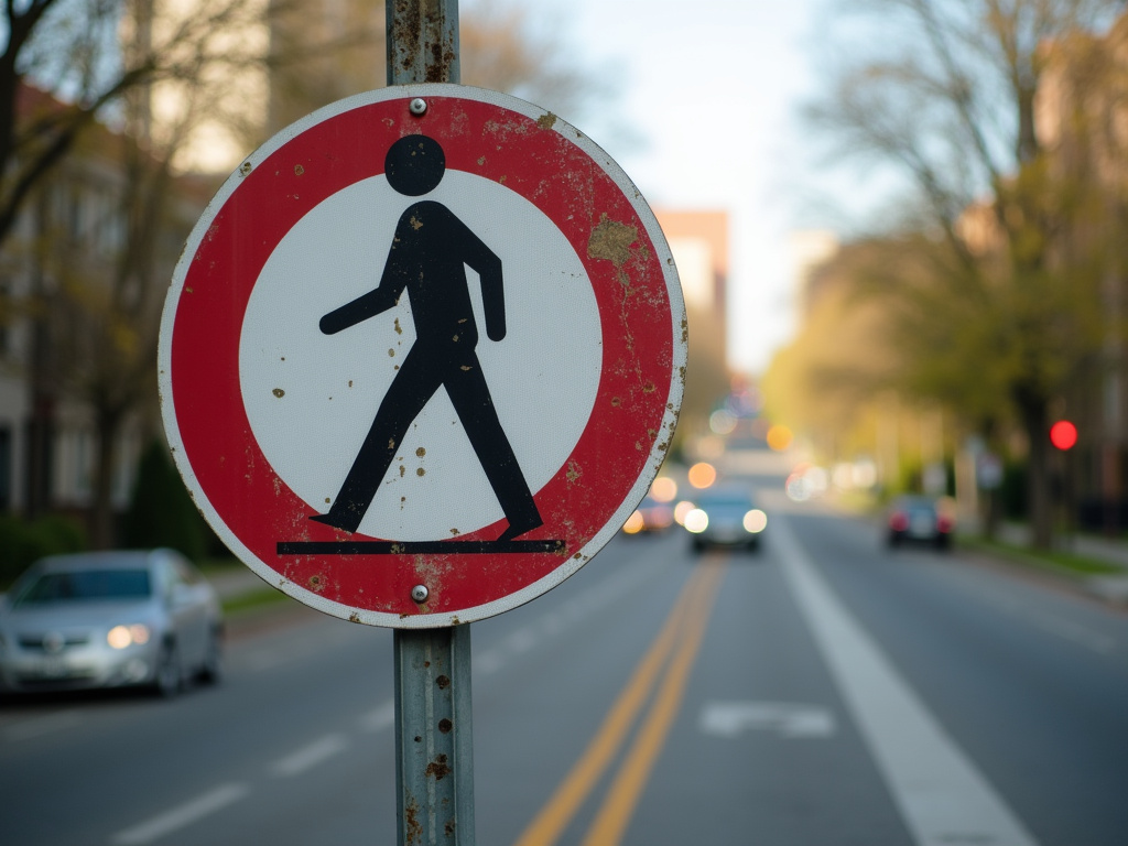 Crosswalk sign — los angeles pedestrian accident lawyer