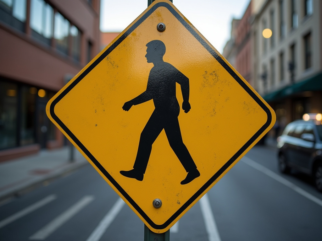 Crosswalk sign — los angeles pedestrian accident lawyer