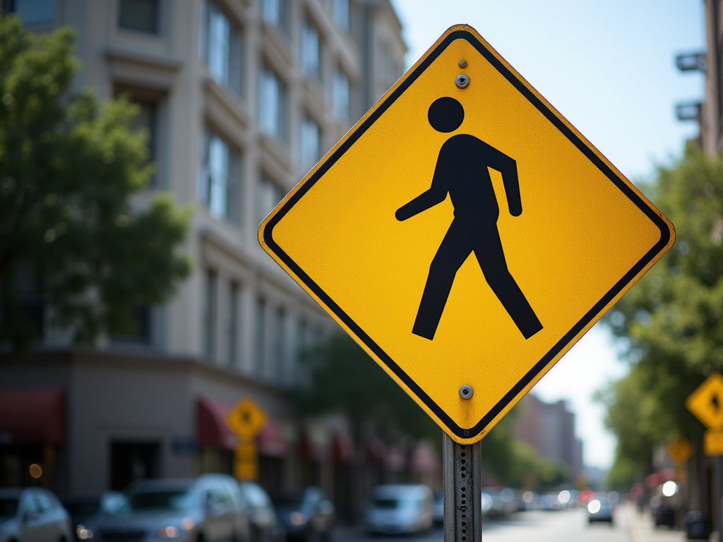 Crosswalk sign — los angeles pedestrian accident lawyer