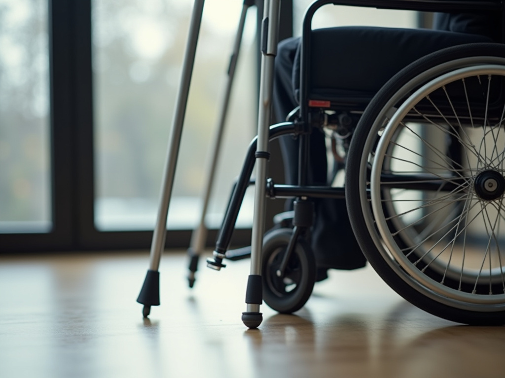 Crutches and wheelchair — brain injury lawyer phoenix