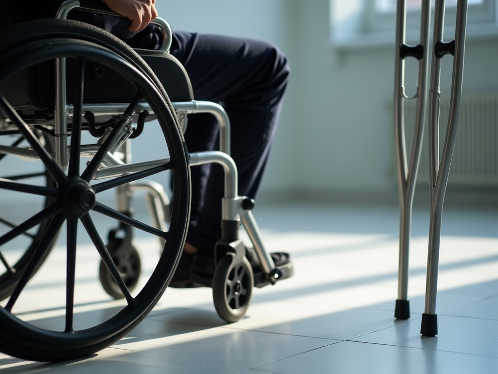Crutches and wheelchair — personal injury lawyer phoenix