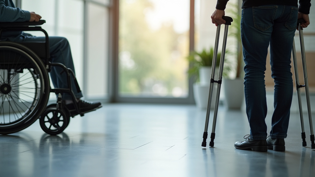 Crutches and wheelchair — Sweet James Accident Attorneys, Phoenix, AZ