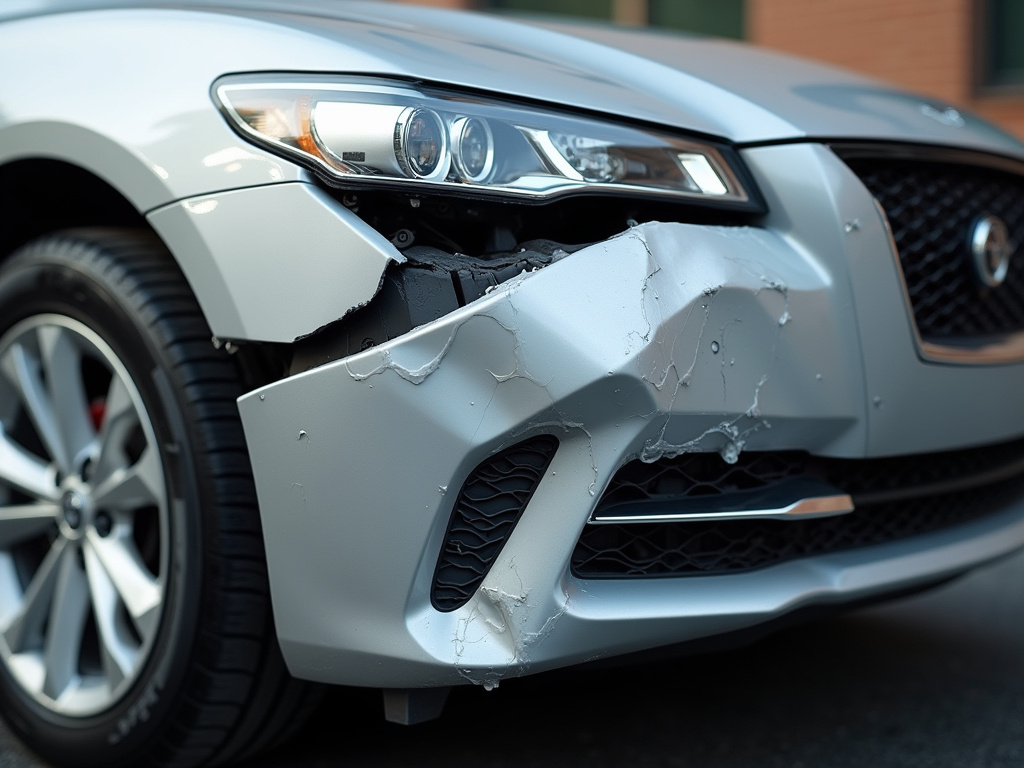 Damaged car bumper — hit and run lawyer los angeles