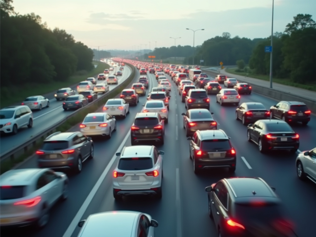 Freeway traffic jam — los angeles freeway accident lawyer