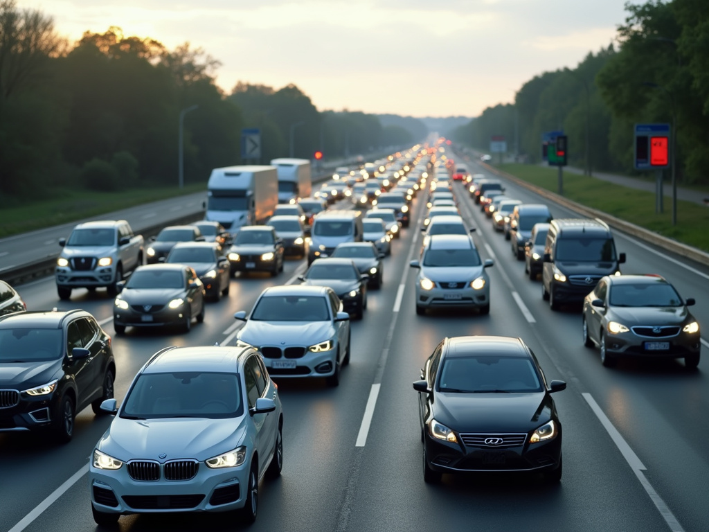 Freeway traffic jam — los angeles freeway accident lawyer