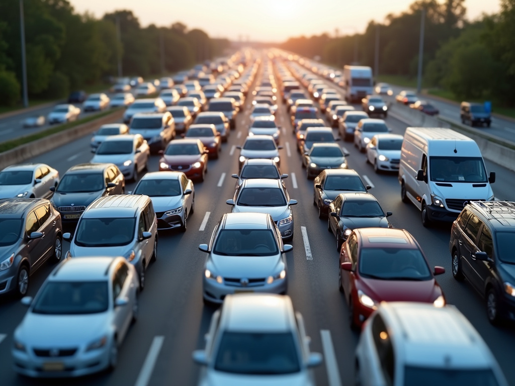 Freeway traffic jam — los angeles freeway accident lawyer