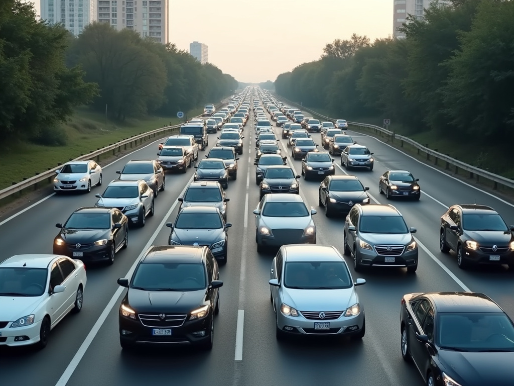 Freeway traffic jam — los angeles freeway accident lawyer