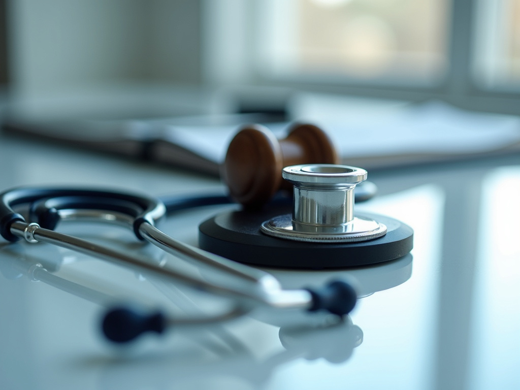 Gavel and stethoscope — birth injury lawyer phoenix