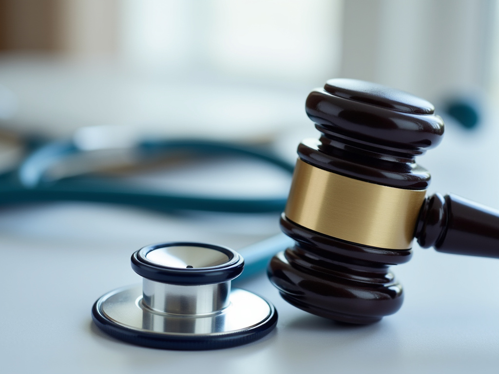 Gavel and stethoscope — birth injury lawyer phoenix