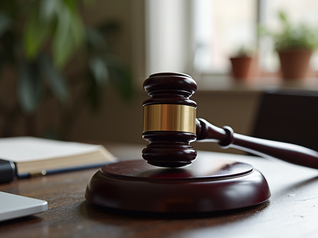 Gavel on desk — birth injury lawyer phoenix
