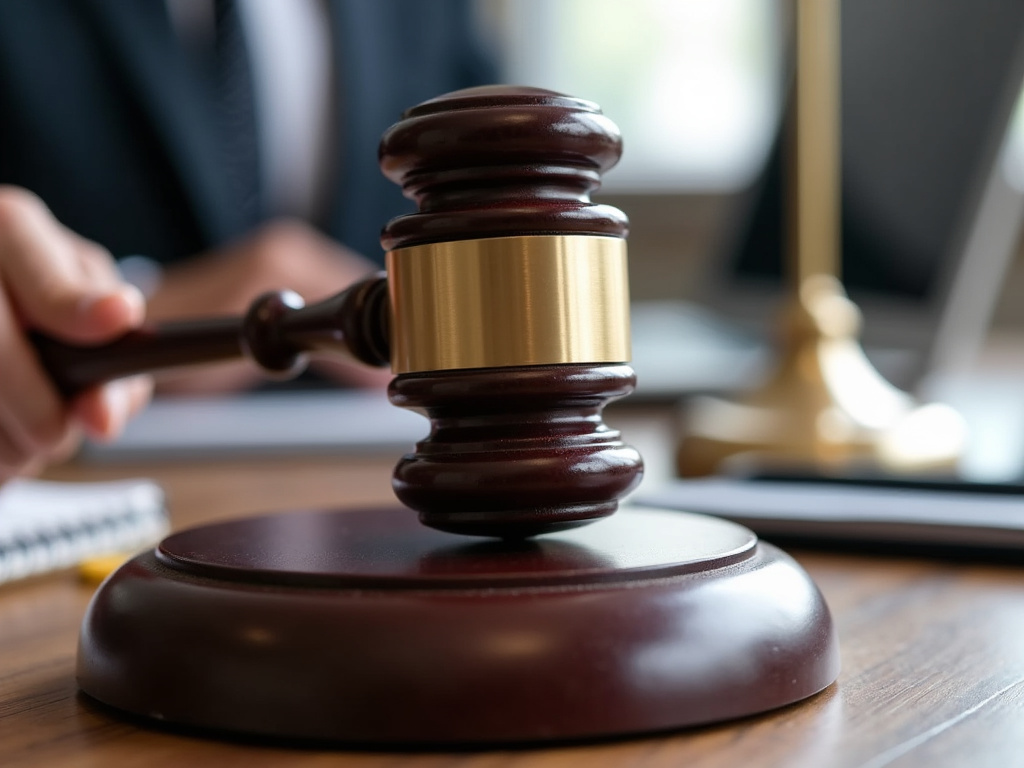 Gavel on desk — birth injury lawyer phoenix
