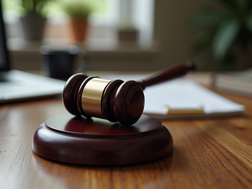 Gavel on desk — birth injury lawyer phoenix