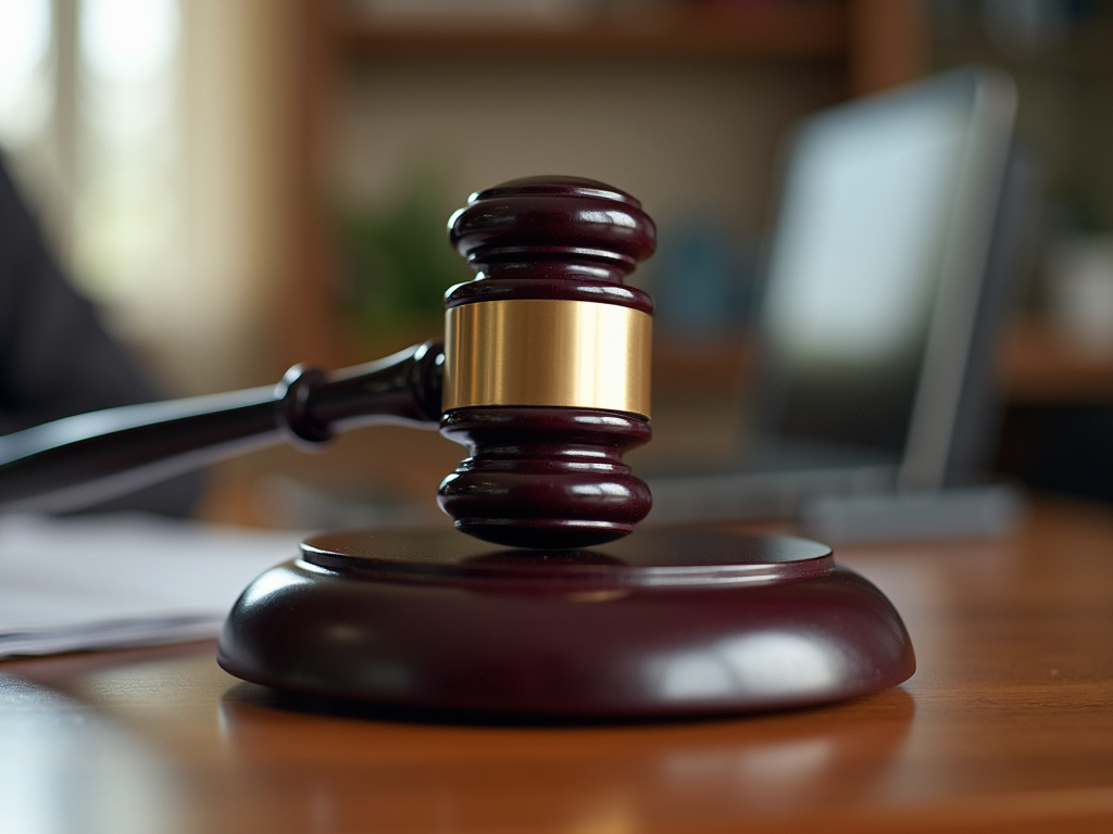 Gavel on desk — los angeles truck accident lawyer