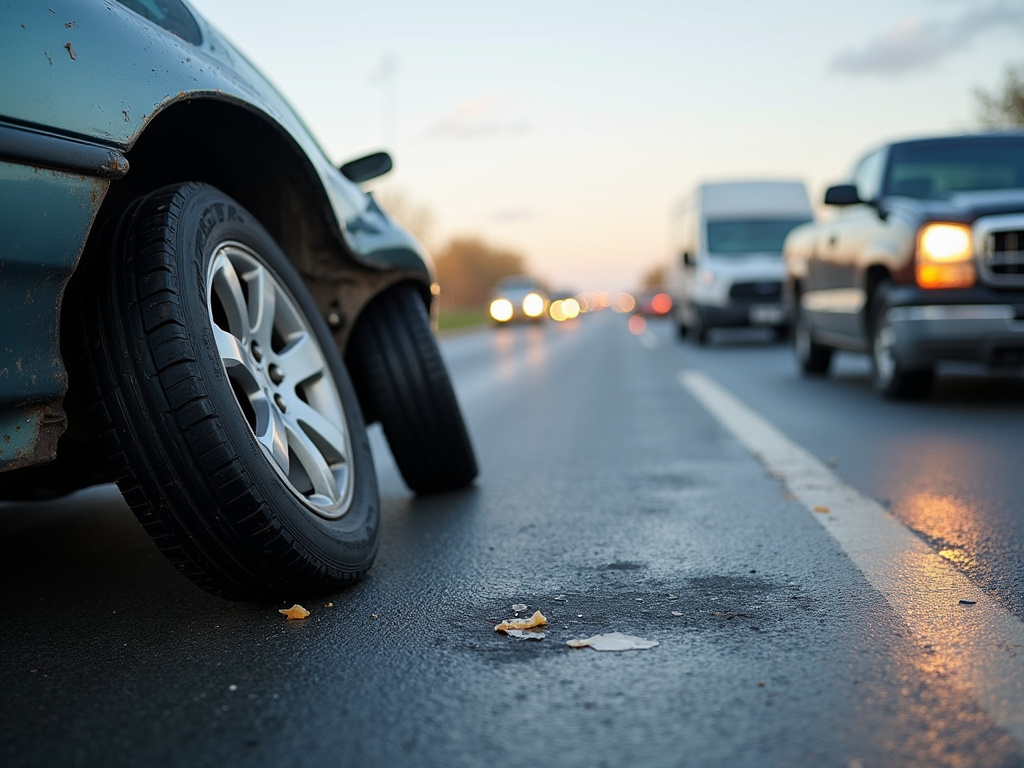 Highway collision scene — los angeles truck accident lawyer