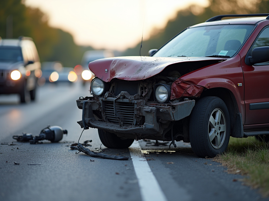 Highway collision scene — los angeles truck accident lawyer