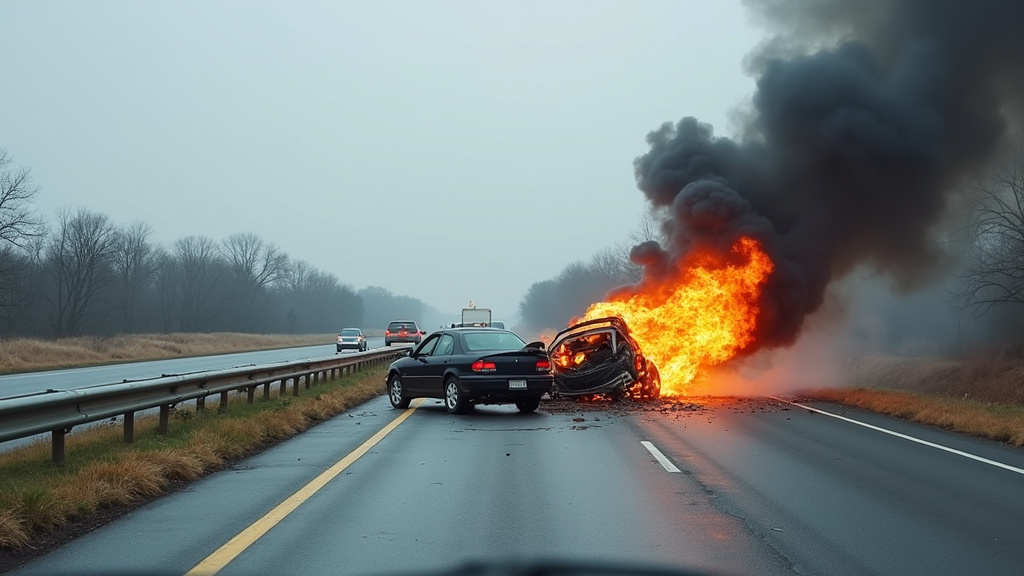 Highway collision scene — Sweet James Accident Attorneys, Phoenix, AZ