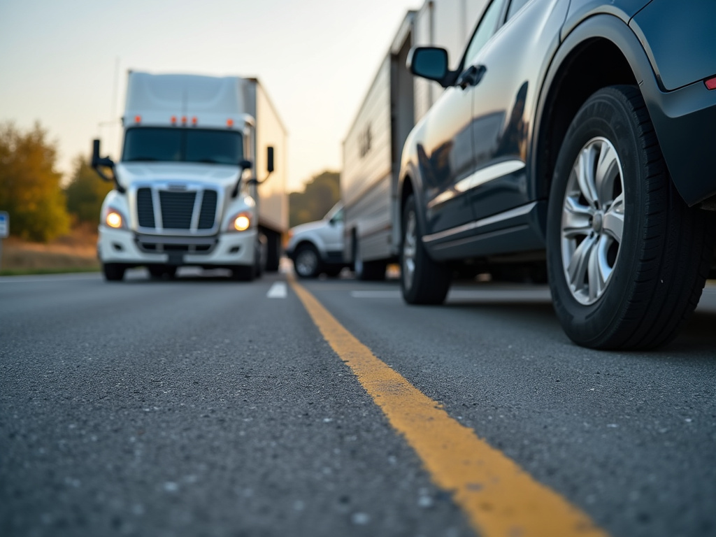 Highway collision scene — truck accident lawyer phoenix