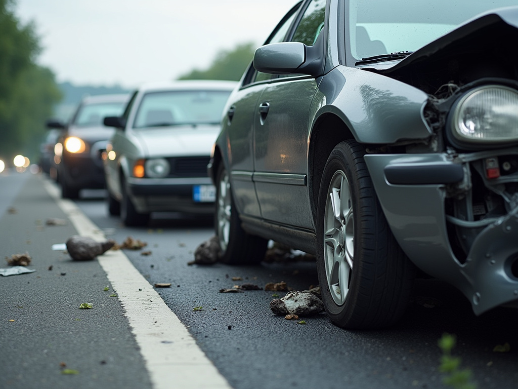 Highway collision scene — truck accident lawyer phoenix