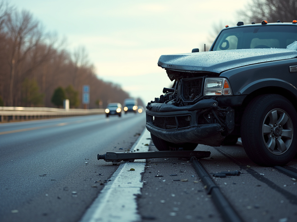 Highway collision scene — truck accident lawyer phoenix