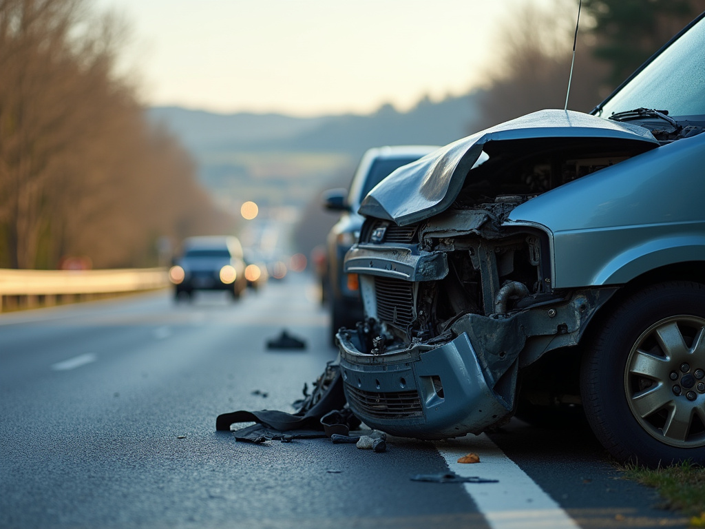 Highway collision scene — truck accident lawyer phoenix