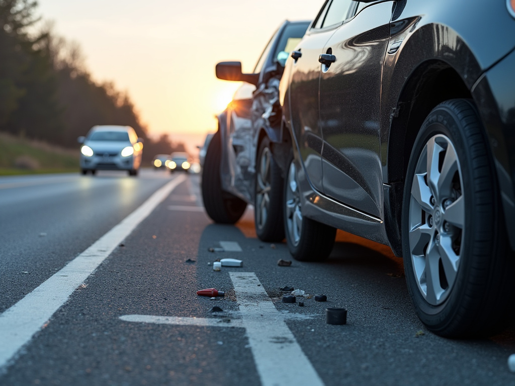 Highway collision scene — truck accident lawyer phoenix