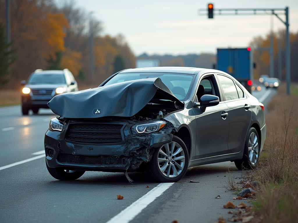Highway collision scene — truck accident lawyer phoenix
