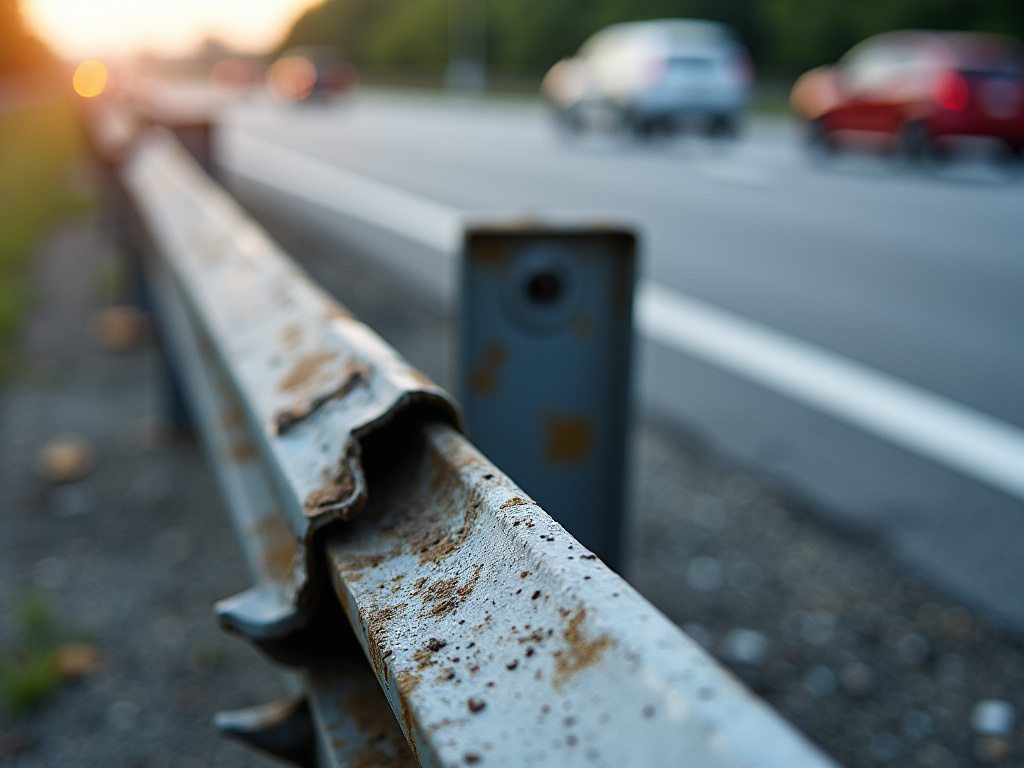 Highway guardrail damage — los angeles freeway accident lawyer