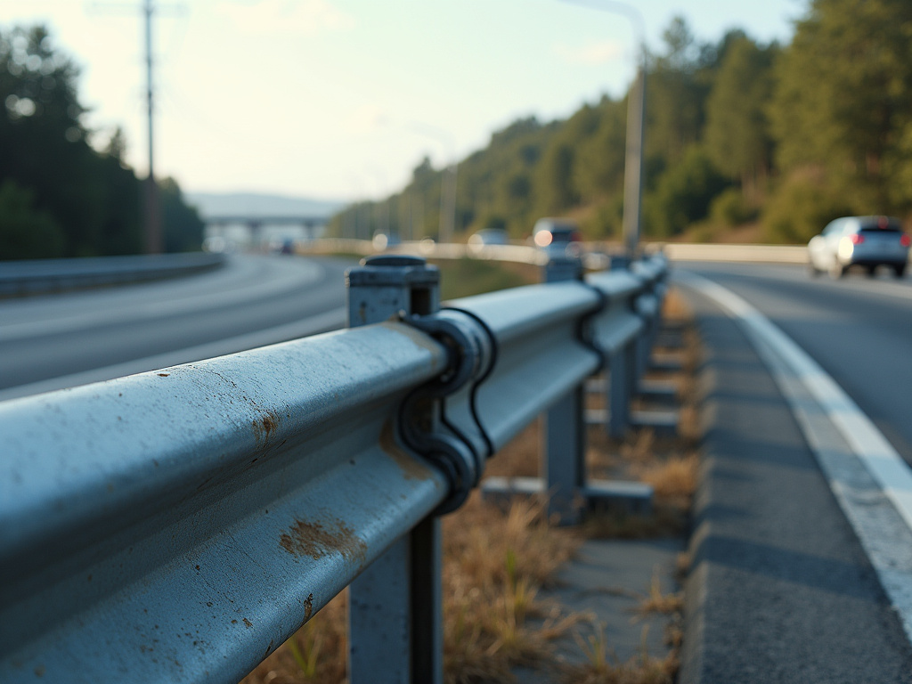 Highway guardrail damage — los angeles freeway accident lawyer