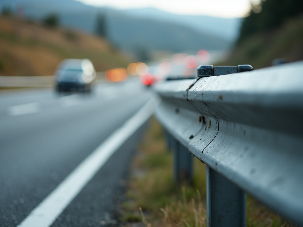 Highway guardrail — los angeles freeway accident lawyer