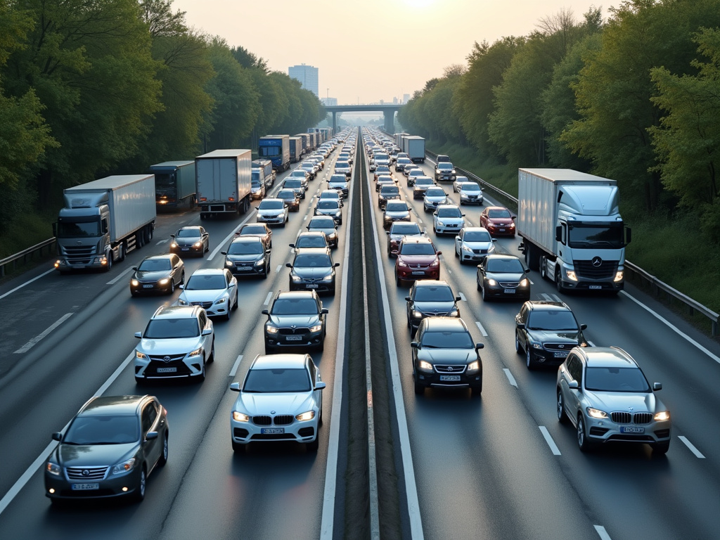 Highway traffic jam — los angeles freeway accident lawyer