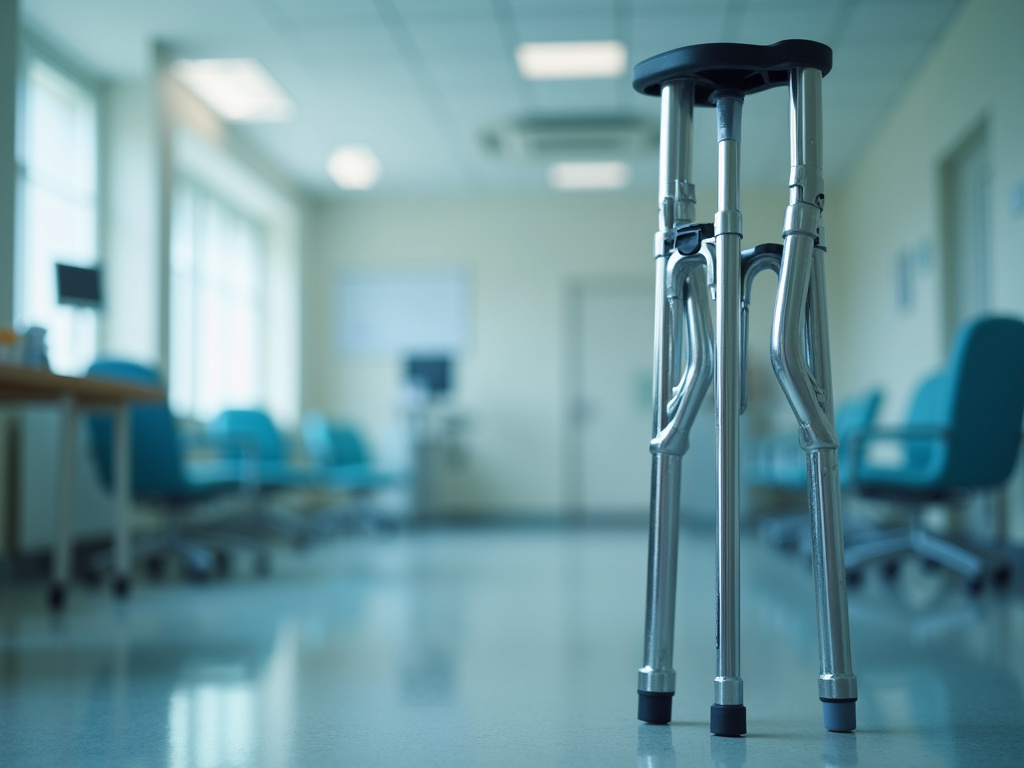 Hospital crutches — bicycle accident lawyer phoenix