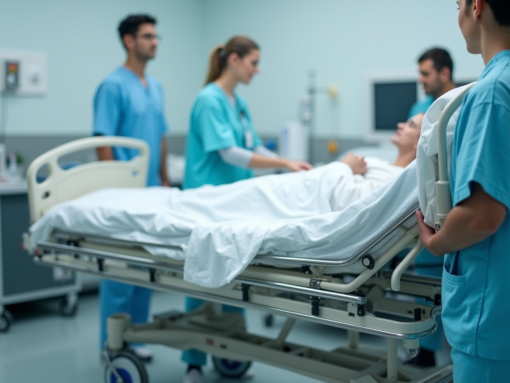 Hospital gurney — brain injury lawyer phoenix