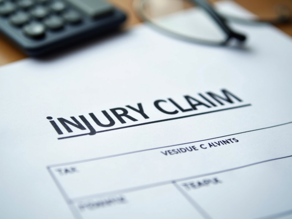 Injury claim paperwork — los angeles car accident lawyer